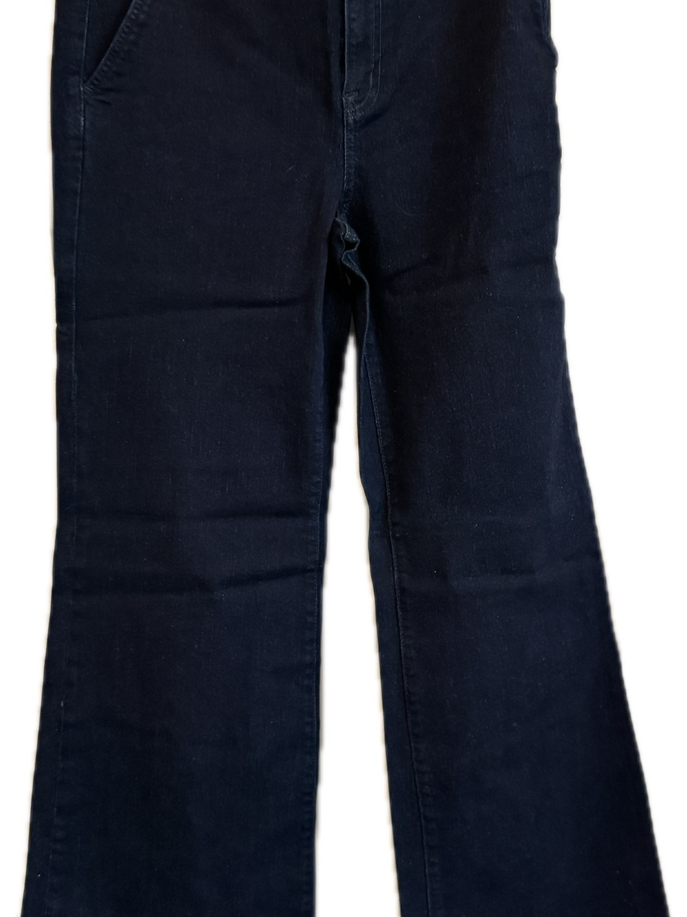 Classic Navy Wide-Leg Flare Jeans — Women's